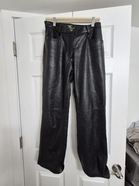 Black Leather Pants